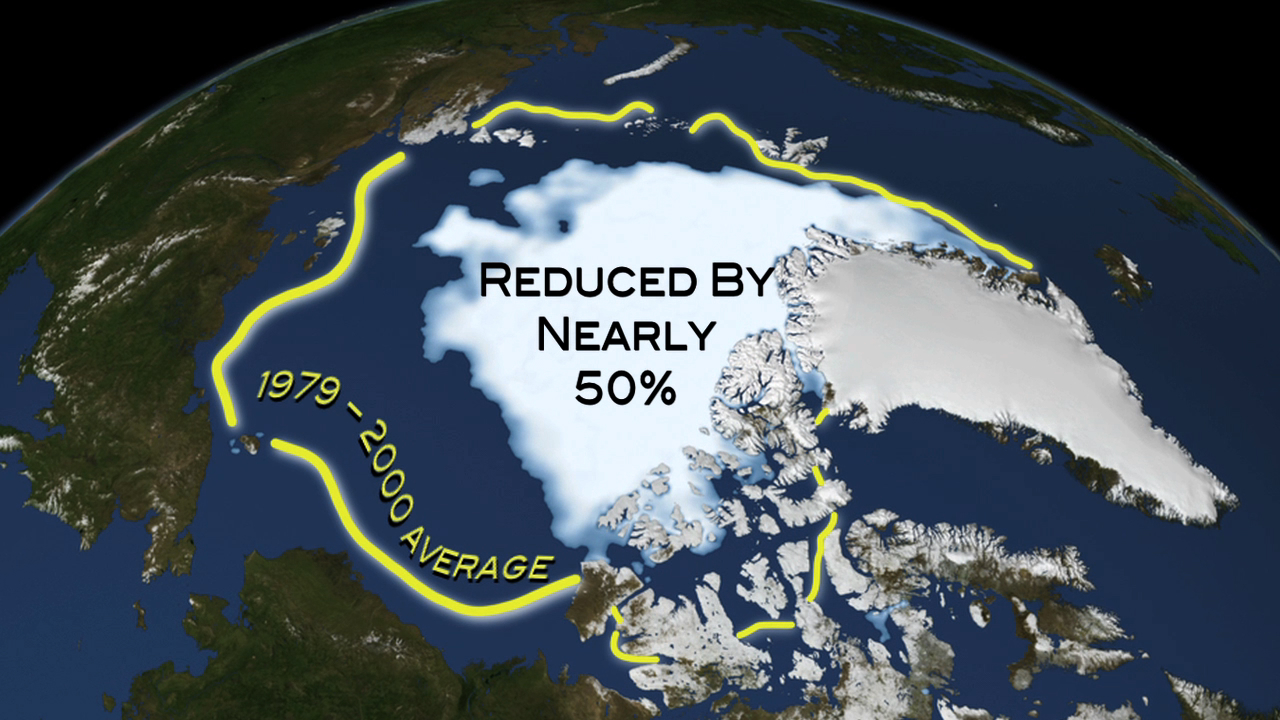 Happening Now Arctic Sea Ice Sets Record Low  Ocean Today